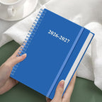 2026-2027 Planner - Weekly & Monthly Planner from January 2026 - June 2027, Spiral Planners 2026-2027 with Elastic Closure, Inner Pocket, Medium 5.8" x 8.3", Blue