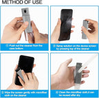Screen Cleaner Touchscreen Mist Spray, walrfid Cleaning Kit for Electronic Smart Phone TV, Laptop, Tablet, PC, Computer LCD Flat Screens, Eyeglasses, iPhone, iPad, MacBook Pro - Light Grey
