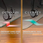 Exclusive Patented Beveled Edge Glass Chair Mat for a Smooth Glide and Easy Roll On/Off by Clearly Innovative, Ultimate Office Chair Mat for Carpet or Hardwood Floor, 48x60