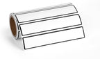 Binder Spine Labels, Perforated Self Adhesive Sticker Labels for 1 Inch Binders, 5 3/8" x 1", 200pcs, White with Black Border