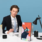 ZOEY Acrylic Book Stand with Ledge - Colorful Display Easels Plate - 5 Pack Small Book Holder Easel Stand for Display, Music Sheets, Artworks, CD, Tablet Holder
