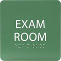 ADA CENTRAL SIGNS - 6" X6" Exam Room Sign - ADA Compliant Tactile Graphics Grade 2 Braille Text Acrylic Wall Signs - Educational Institution Directional Assistance Test Center Door Sign for Schools