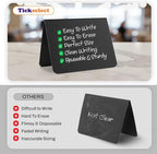 12 Pack Mini Chalkboard Signs for Food, 4”x3” Small Reusable Chalk Board Signs w/Spray Bottle, Food Labels for Party Buffet, Table Signs for Wedding, Name Tags & Bakery w/ 2 Markers & Wiping Cloths