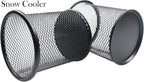 SNOW COOLER Pen Holder Pencil Holder Mesh Metal Pen Cup Holder Pencil Cup Holder for Desk Office Home Pen Organizer Black, 6 Pack
