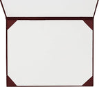 GraduationMall 8.5"x11" Smooth Padded Diploma Cover Certificate Holder Maroon,2-Packs