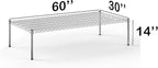 Regal Altair 30''W x 60''L x 14''H Chrome Plated Wire Dunnage Rack | Off The Floor Storage