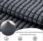 Chaexii Premium Polyester Sofa Arm Cover, Scratch Resistant Protector Covers, Washable, Elastic Armrest Covers for Square/Curved/Sloping Couch Armrests, 2Pcs (Blue)