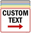 Custom Arrow Directional Sign by My Sign Center - Right Arrow, 24x30 Inches, Rust Free .063 Aluminum, Fade Resistant, Made in USA