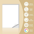 BESTEASY Sticker Paper 8.5" x 11" Full Sheet Label Stickers for Laser & Inkjet Printers, Self-Adhesive Paper Shipping Labels (4000 Sheets,4000 Labels)