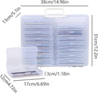4x6 Photo Storage Box, 16 Inner Photo Keeper,Photo Organizers and Storage, Seed Storage Organizer,Clear Photo Boxes Storage Plastic Photo Organizer Box for Cards, Craft, Stamps,Stickers