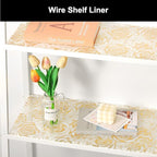 Cooyes Shelf Liner – Premium Non-Adhesive Cabinet & Drawer Liner for Kitchen – Waterproof Shelf Paper with Modern Pattern – Durable EVA Cabinet Mat – Easy to Cut （17.5" W x 197" L）