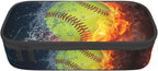 Softball Ball Pencil Case Big Capacity Storage Pencil Pouch Stationery Bags With Zipper Portable Pen Holder Box Organizer For Boys Girls Teens Student College School Office Supplies
