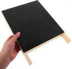 ADOCARN Double-Sided Standing Blackboard Small Chalkboard Message Board for Desk Home Office Commercial Use Reusable Desktop Display Sign
