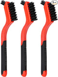 Karosom 3pcs Nylon Brushes for Cleaning, Small Cleaning Brushes for Tight Spaces, Car Detailing Brush Set for Cleaning Dust in Holes