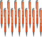 Yucold Customized ballpoint pens in bulk, personalized ballpoint pens with free engraving, for use in companies, enterprises, graduation anniversaries (Orange,260)