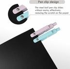 Ddaowanx Gel Pens, 10 Pcs 0.7mm Quick Dry Black Ink Pens Fine Point Smooth Writing Pens, Cute Office School Supplies Gifts for Women (10 Pcs Gradient-Black Ink)