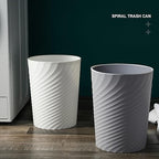 HOLTPHILI Bathroom Trash Can 1.8 Gallon Small Waste Basket Garbage Can for Bedroom Office Kitchen, 2 Pcak Black