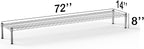 Regal Altair 14''W x 72''L x 8''H Chrome Plated Wire Dunnage Rack | Off The Floor Storage