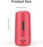 Aniborsa Automatic Electric Pencil Sharpener - Auto Feed, Auto Stop & Auto Eject, Rechargeable for Classroom, Home, School, Office, Rose Red