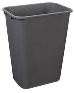 Amazon Basics Rectangular Commercial Office Wastebasket, 10 gallons (Pack of 1), Grey