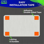 ADASigns Laundry Signs 7" W x 4" H - Durable Brushed Aluminum with Grade 2 Braille - Easy Installation with Strong Double Sided Tape - ADA Compliant Office Door Signs for Businesses & Offices