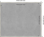 Amanti Art Silver Framed Magnetic Board 41x49 Oversize Vision Board for use with Magnets, 100% Metal Sheet to Display Items as Office Decor or for Home Organization in mudroom, Kitchen or Kids Room
