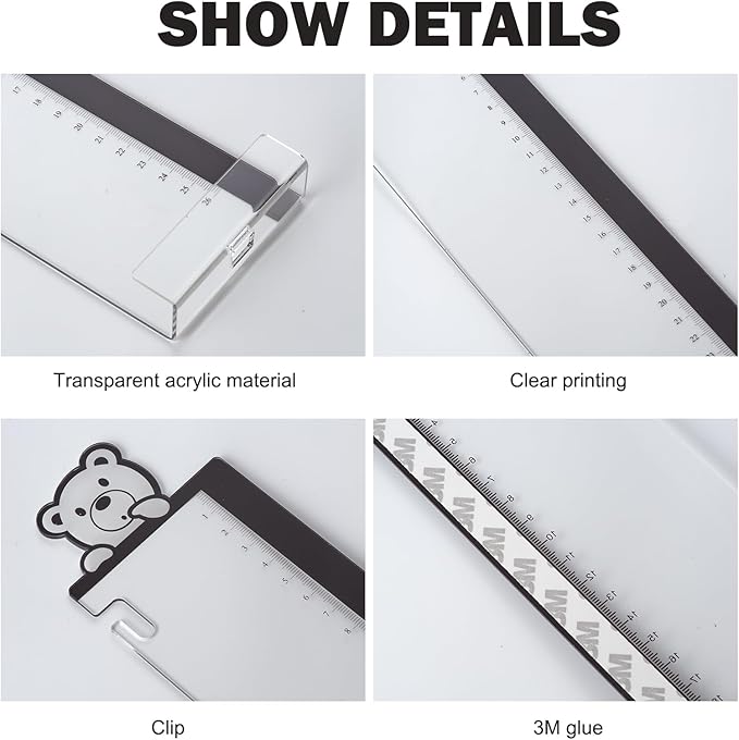 2pcs Office Desk Accessories Monitor Memo Board Computer Message Board Office Supplies for Women Men Computer Sticky Note Holder Home Desktop Message Office Decor (Bear Monitor Memo Pad with Pen)