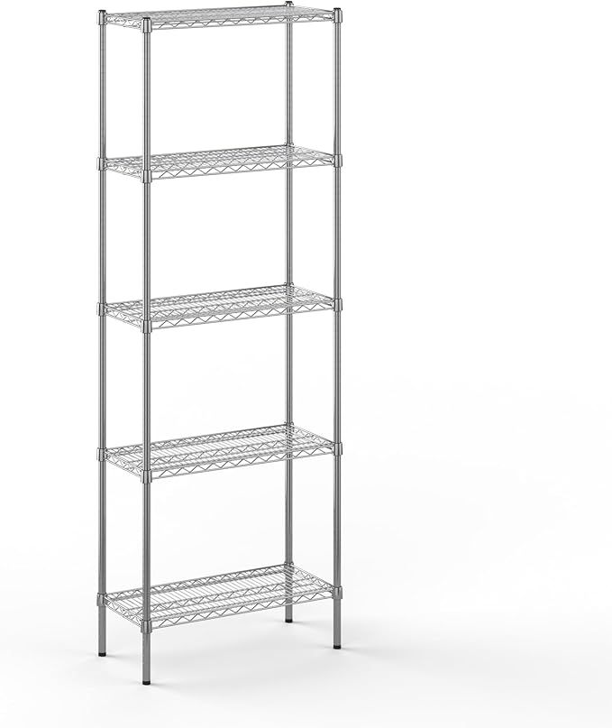Regal Altair 14" Deep x 30" Wide x 86" Height Wire Shelving Kit | 5-Tier | NSF Commercial Storage Rack Unit