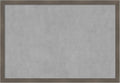 Amanti Art Grey Framed Magnetic Board 26x38 Large Vision Board for use with Magnets, 100% Metal Sheet to Display Items as Office Decor or for Home Organization in mudroom, Kitchen or Kids Room