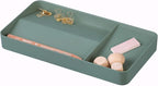 BLUE GINKGO Desk Tray – Korean-Made Organizer for Notes, Pens, Pencils, and Accessories (Double-sided, Green)