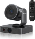 AV Access 4K Conference Room Camera, Dual Lens Cam(4K AI Tracking Cam and 1080P Panoramic Cam),3X Optical/5X Digital Zoom, 120° FOV, Auto Framing, Individuals Gallery, Works with Meet,Teams,Zoom