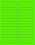 NextDayLabels - 8-1/2 x 11 Neon Color High Light Fluorescent Labels for Laser & Inkjet Printer (Green Fluorescent, 2/3" x 3-7/16" - 30 Per Page | 750 Labels)