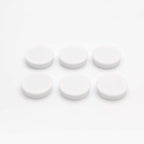 Bullseye Office 24 Round White Fridge Magnets, Button Shaped, Small Colorful Magnetic Discs for Kitchen, Cabinet or Classroom, Perfect Whiteboard Supplies for Teachers (White)
