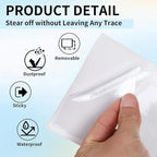 zandfelo 50 Pack 4'' x 6'' Clear Adhesive Index Card Pockets, PVC Labels Holders for Storage Bins and Library Card, Ideal Card Holder with Top Open for Loading and Protecting Your Cards