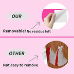 STARLIBOO 3"X5" Rectangle Neon Colored Labels, Removable Moving Labels for Boxes, Permanent Warehouse Moving Stickers Square Label (250Labels, Fluorescent Rose Red)