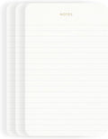 Pinesman - Elegant Desk Notepads for Professionals, Executive's Memo Pads, Minimalist, Gold Foiled, Lined Layout, 3 Pack, 225 Sheets Total (75 Each), 6.3" x 3.9”, 80 GSM, Eco-friendly, FSC™ Certified
