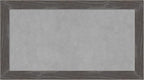 Amanti Art Grey Framed Magnetic Board 15x27 Small Vision Board for use with Magnets, 100% Metal Sheet to Display Items as Office Decor or for Home Organization in mudroom, Kitchen or Kids Room