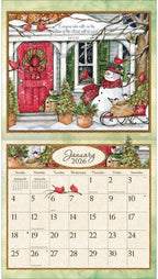 Lang Bountiful Blessings 2026 Wall Calendar – 13.4″ × 12″, 12-Month Calendar with Stapled Binding, Linen-Embossed Art & Inspirational Scripture by Susan Winget
