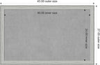 Amanti Art Silver Framed Magnetic Board 27x43 Large Vision Board for use with Magnets, 100% Metal Sheet to Display Items as Office Decor or for Home Organization in mudroom, Kitchen or Kids Room