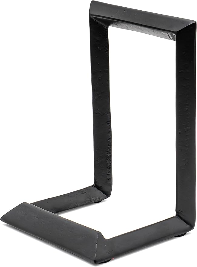 Red Co. 8” Decorative Metal Display Plate Stand and Art Holder Easel in Black Finish