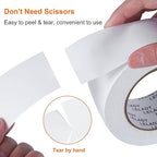 LELADY Double Sided Tape 2 Inch x 40 Yards- 1 Roll Double-Sided Adhesive Sticky Tape, High Adhesive Double-Sided Tape, for Arts, Crafts, Office School Stationery Supplies