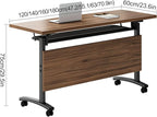 czxhaery Conference Room Table,Flip Top Conference Table The Folding Conference Table with Silent Wheels is Convenient and Fast,Mobile Training Table (4pack 140 * 60 * 75)