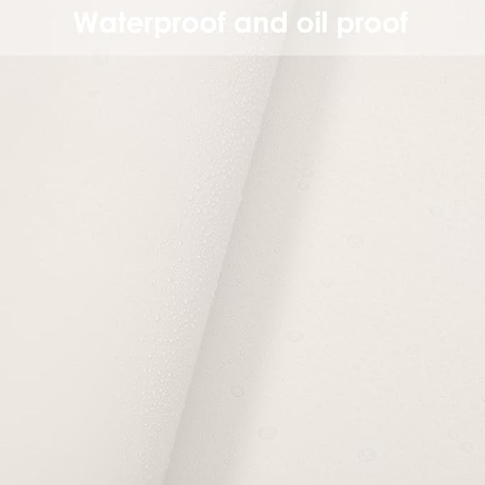 Zinkooat Leather Table Cover,1.8mm Thick,12x96 Inch Desk Cover,Dresser Cover Top,Dresser Protector Top,Dresser Cover,End Table Cover.(White+White,12x96)