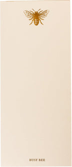 Graphique Bee Designer List Pad Luxe Collection, Gold Foil Embossed To-Do Notepad, Writing Pad with150 Pages, 4” x 9.75”