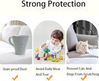 Chaexii Premium Polyester Sofa Arm Cover, Scratch Resistant Protector Covers, Washable, Elastic Armrest Covers for Square/Curved/Sloping Couch Armrests, 2Pcs (Khaki)