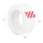 Amazon Basics Matte Finish Tape, 6 Pack, 2.1 x 0.75 inch, Translucent