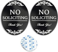 no soliciting sign for front door 4x5 inch No Soliciting Sign for Home Aluminum Outdoor Yard Sign for Home and Front Door (2 Pack)