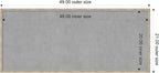 Amanti Art Silver Framed Magnetic Board 21x49 Oversize Vision Board for use with Magnets, 100% Metal Sheet to Display Items as Office Decor or for Home Organization in mudroom, Kitchen or Kids Room