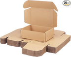 PHAREGE 9x6x3 inch Shipping Boxes Bulk 25 Pack Brown, Tab Lock Tuck Top Mailer Boxes for Packaging Small Business, Small Cardboard Gift Boxes for Wrapping Mailing Present
