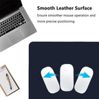 PU Leather Desk Pad Protector Gaming Mouse Pad Non Slip Desk Mat for Keyboard and Mouse Waterproof Desk Writing Pad for Office and Home Desk Accessories(Dark Blue, 23.6 * 11.8)